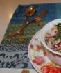 Салат с фасолью, ветчиной и грибами Салат из фасоли грибов ветчины