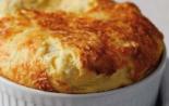 Cheese soufflé with egg whites