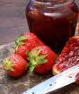 Strawberry jam with currant or gooseberry puree