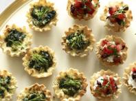 Salads as filling for tartlets are an excellent treat for any occasion.